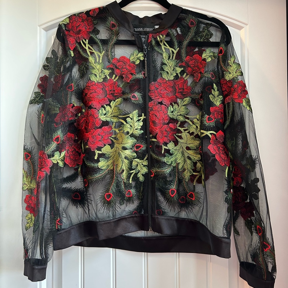 FRANK LYMAN ~ Shear Rose Black Jacket